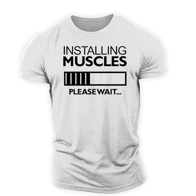 Popular Men's Fitness Short-sleeved T-shirt