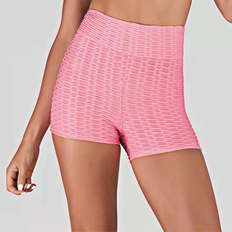 Fitness Bubble Shorts Jacquard Hip-fitting