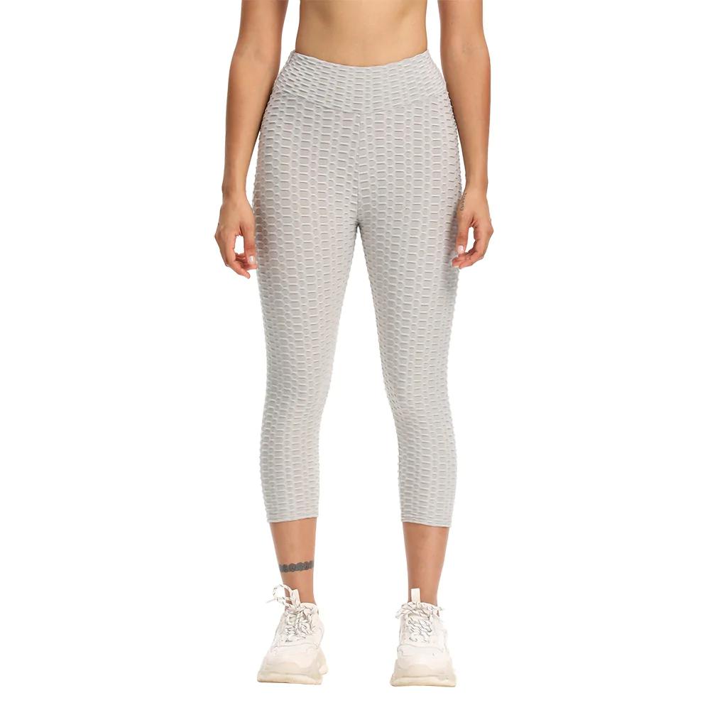 Cropped High Waist Bubble Leggings