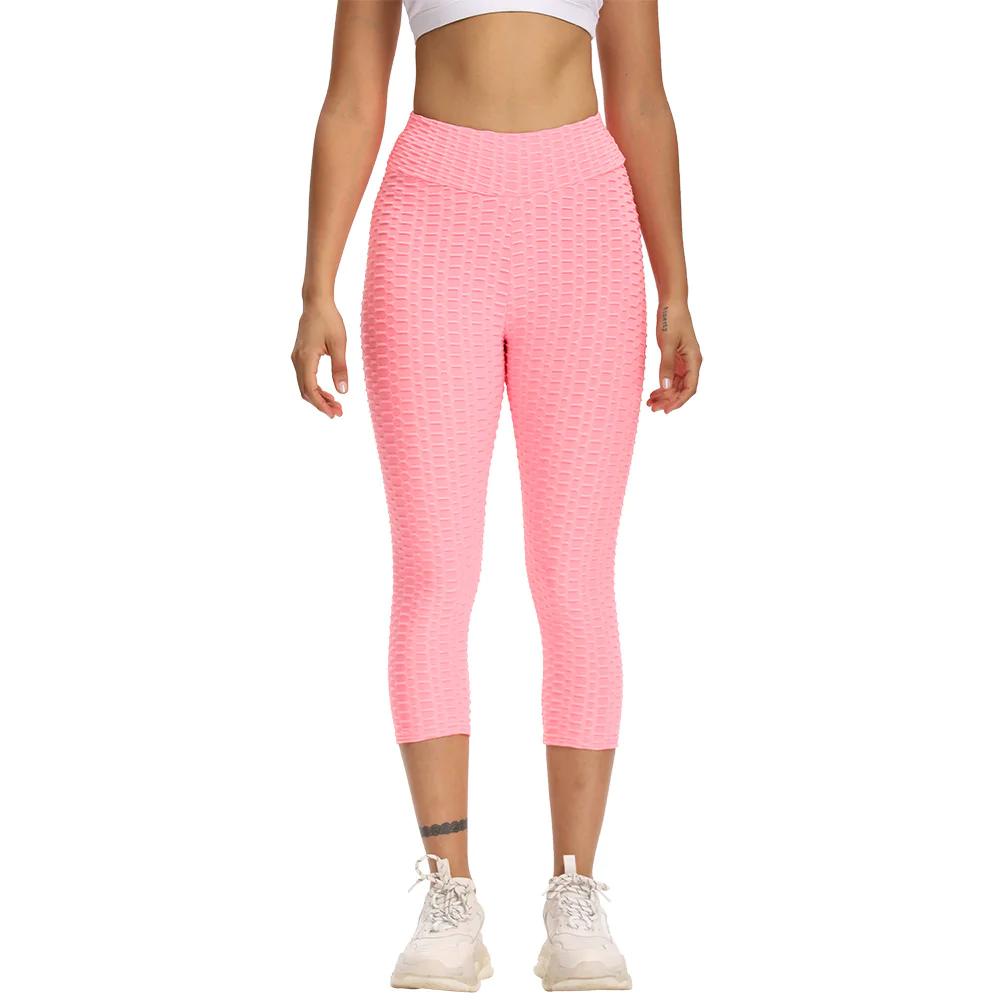 Cropped High Waist Bubble Leggings