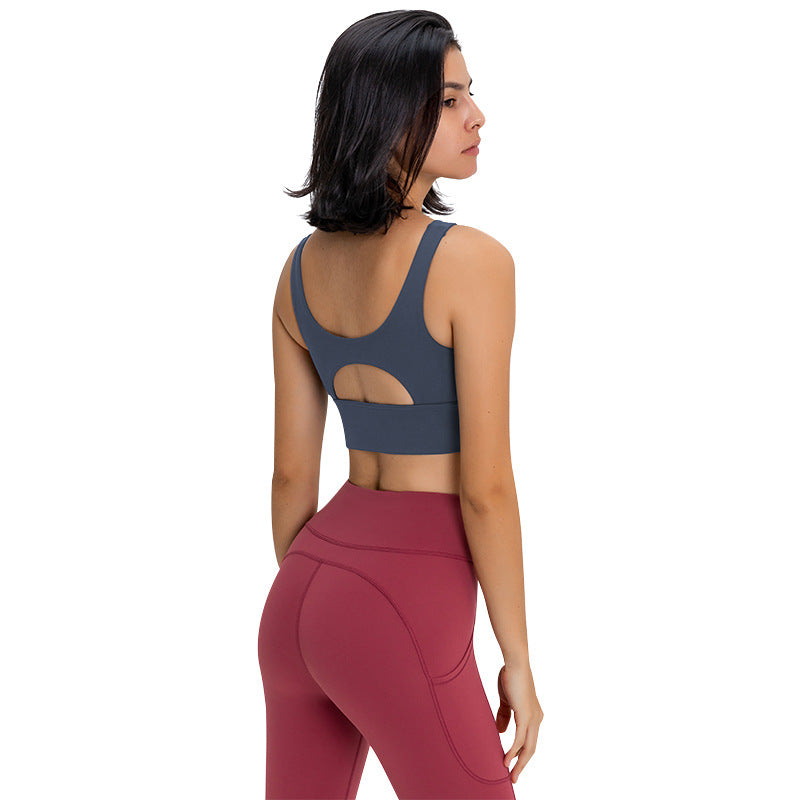 Sport Bra With Round Neck