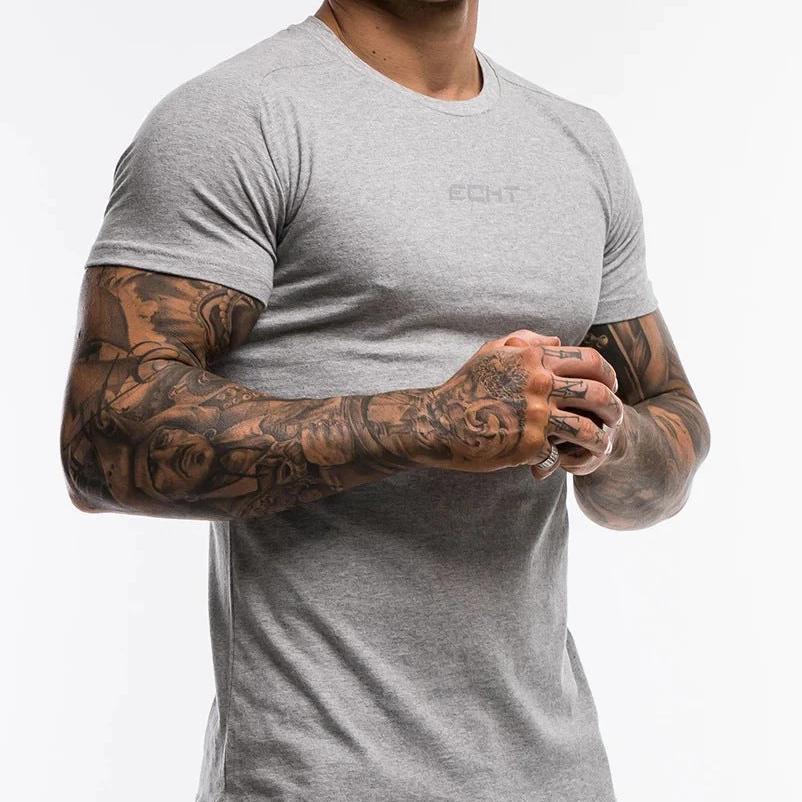 Short-Sleeved Gym Workout Breathable T-Shirt