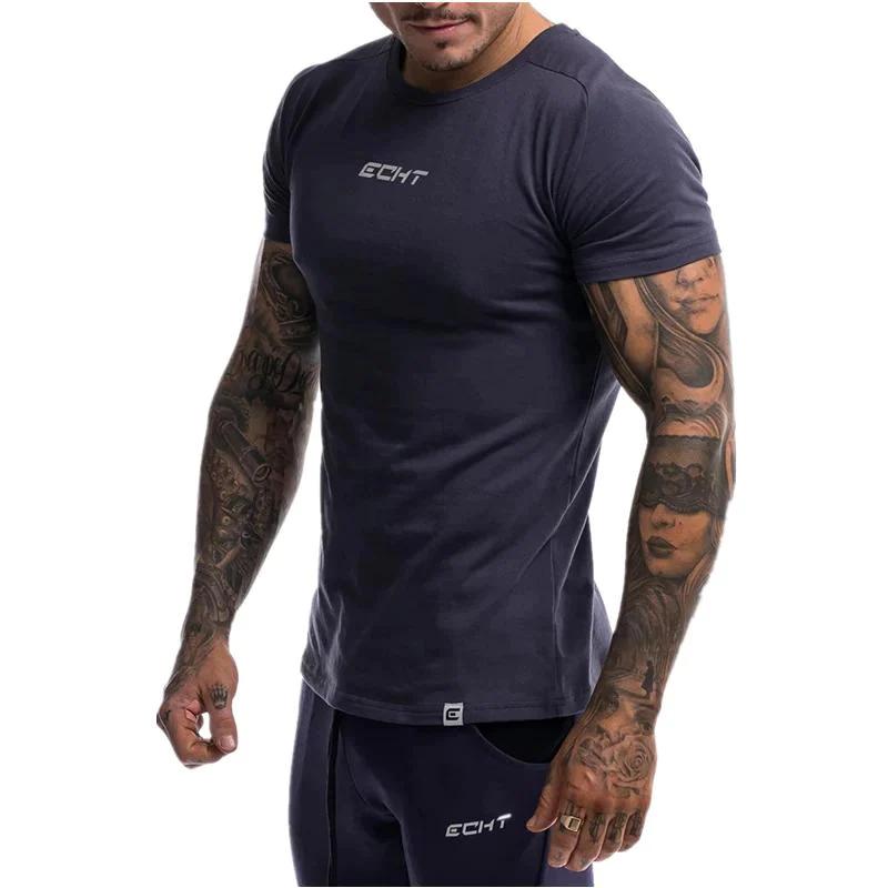 Short-Sleeved Gym Workout Breathable T-Shirt