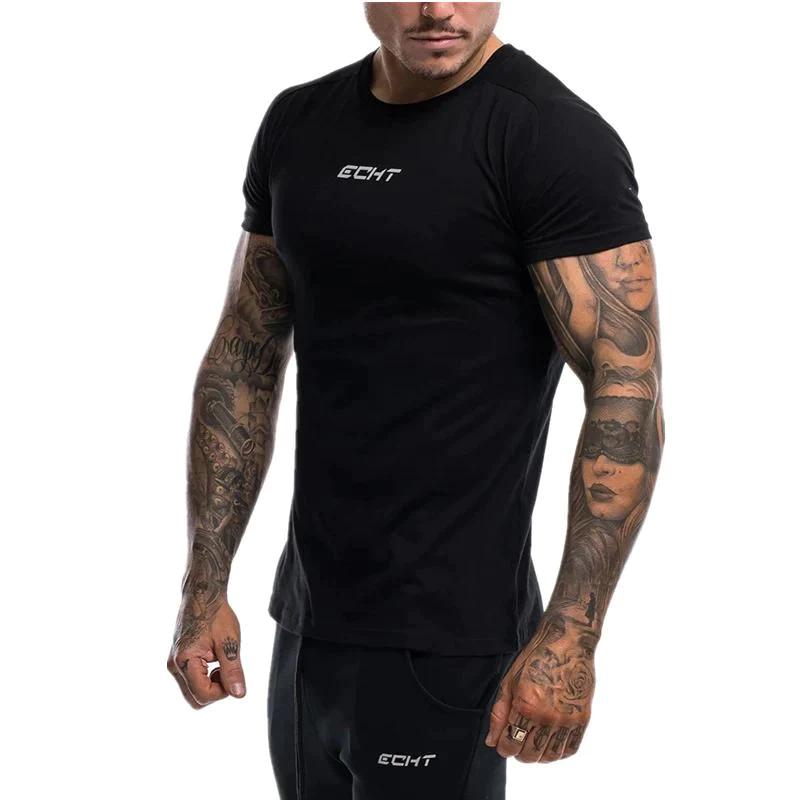 Short-Sleeved Gym Workout Breathable T-Shirt