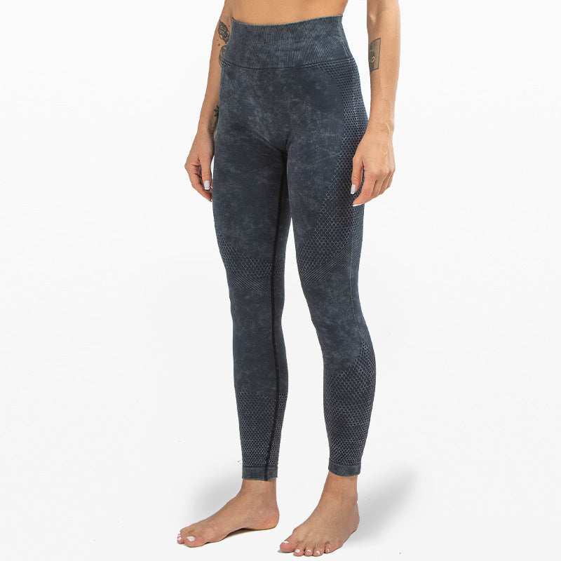 Seamless Washed Sports Pants Fitness Leggings