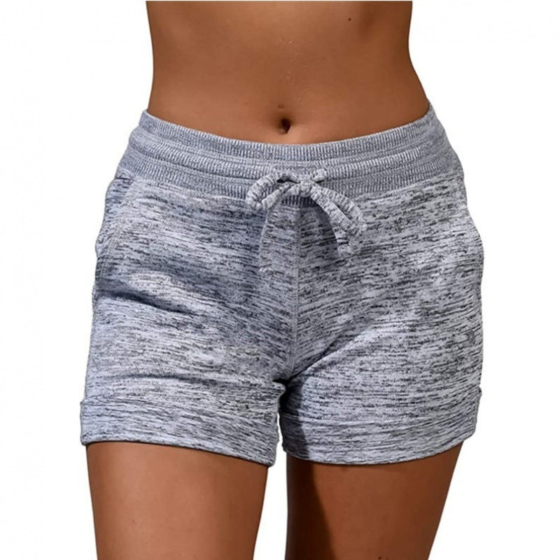 Fitness High Waist Elastic Shorts