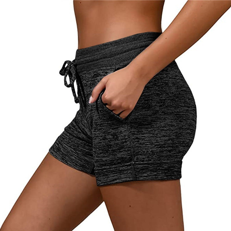 Fitness High Waist Elastic Shorts