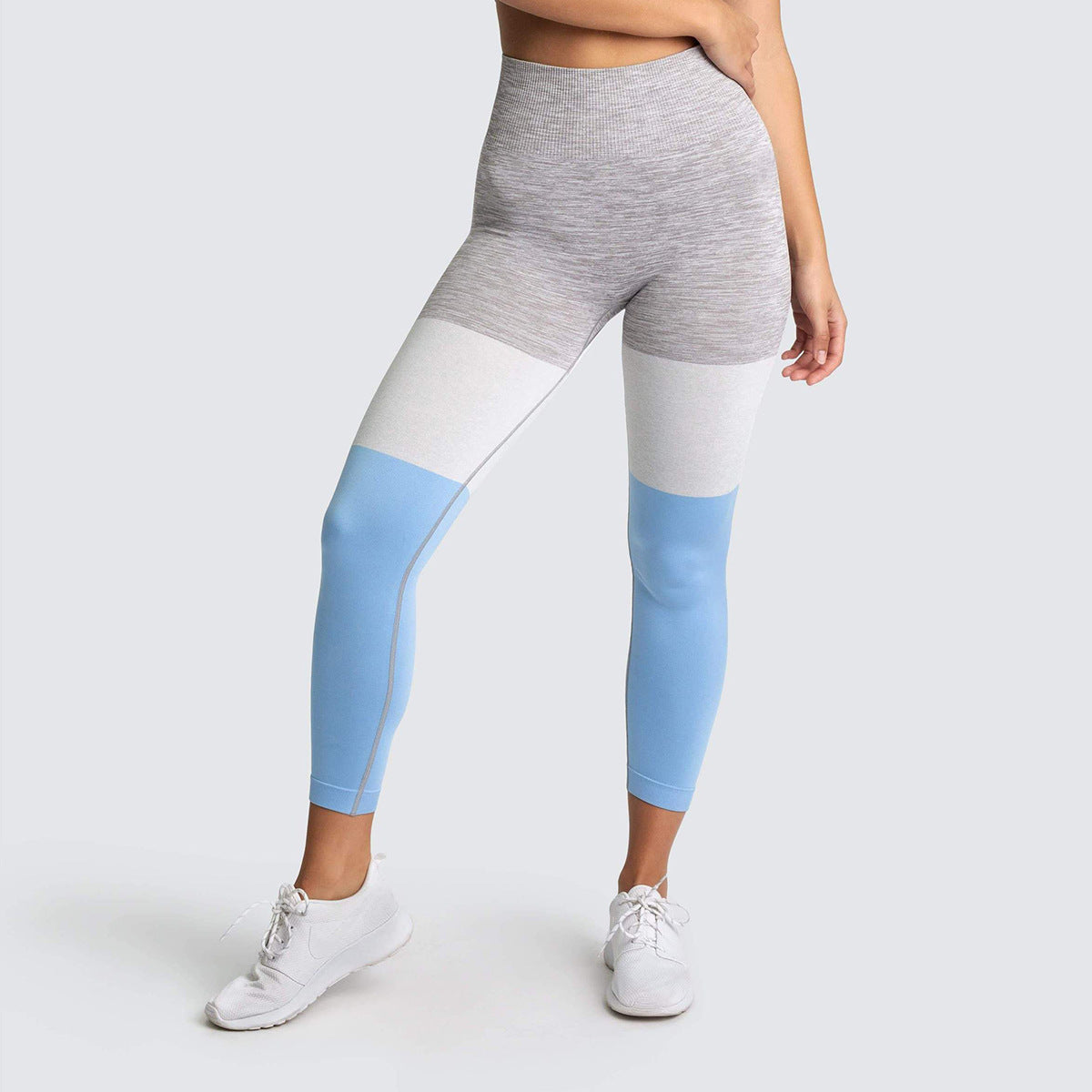 Contrast Stitching High Waist Leggings