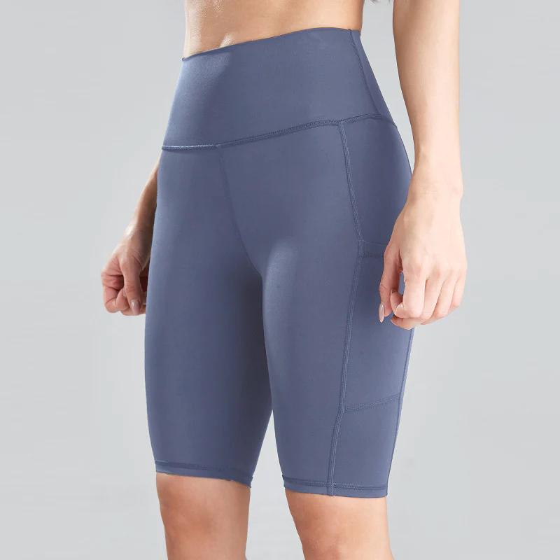 Pocket Tight Hips High Waist Stretch Fitness short