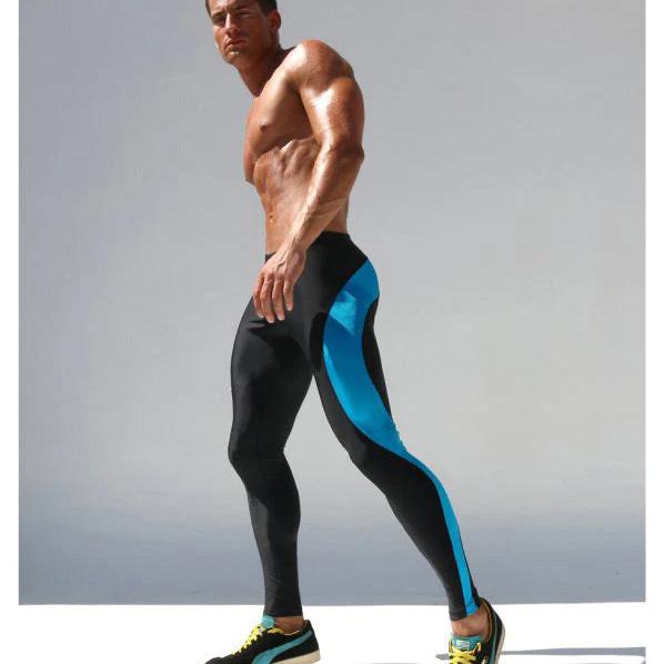 Men Sports Tight Stretch Fitness Pants