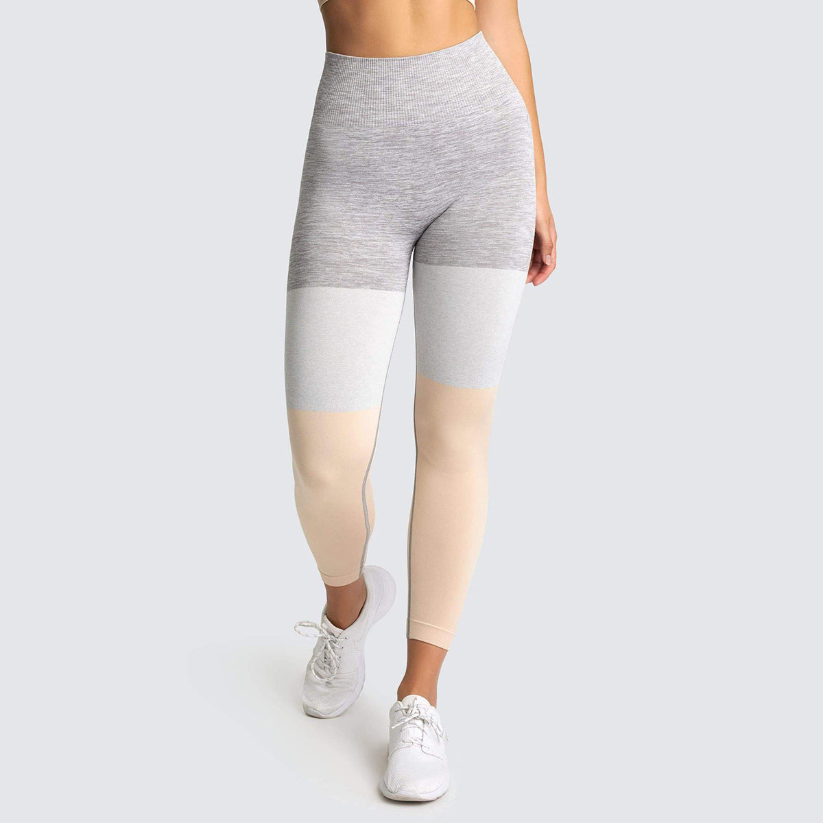 Contrast Stitching High Waist Leggings