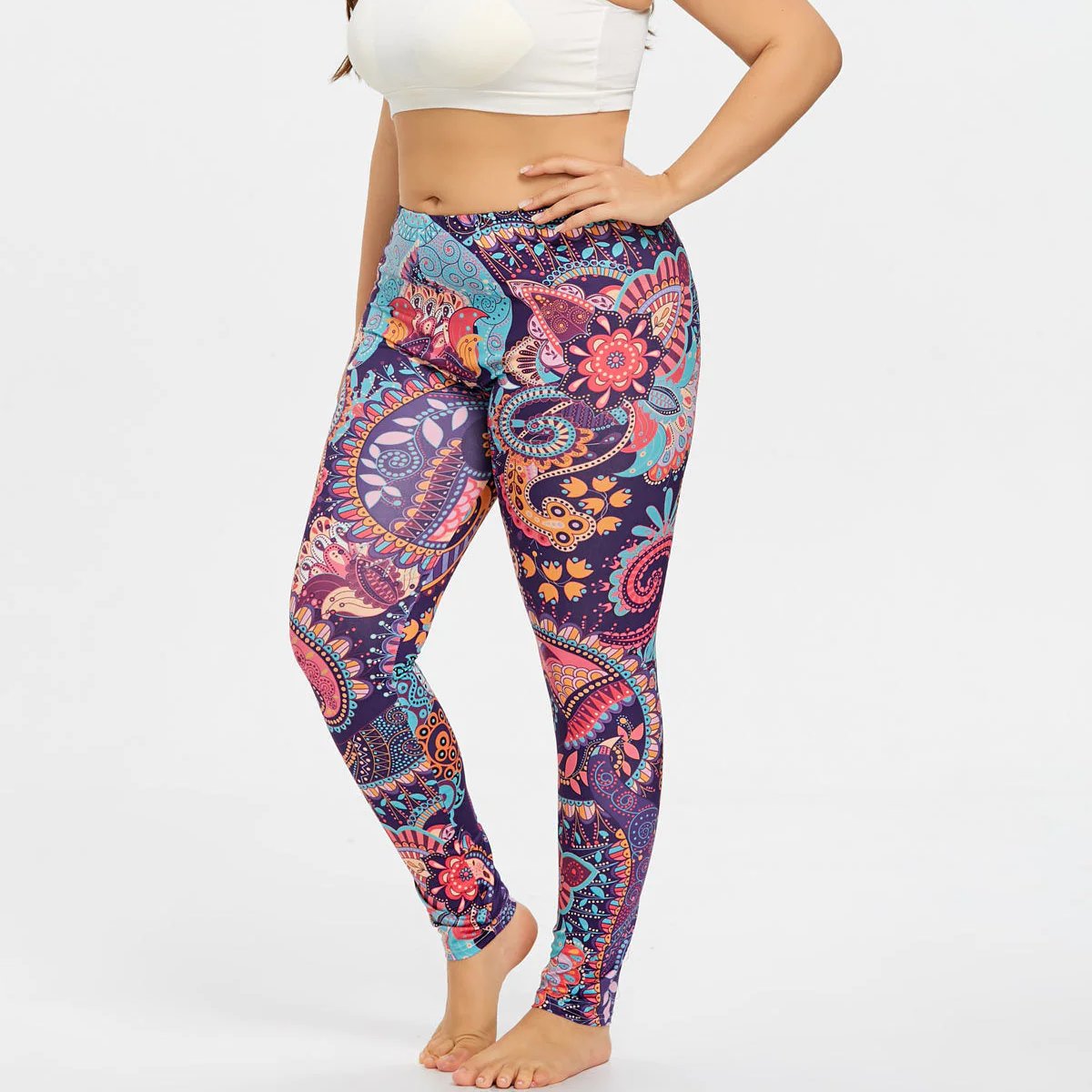 Printed Plus Size Leggings