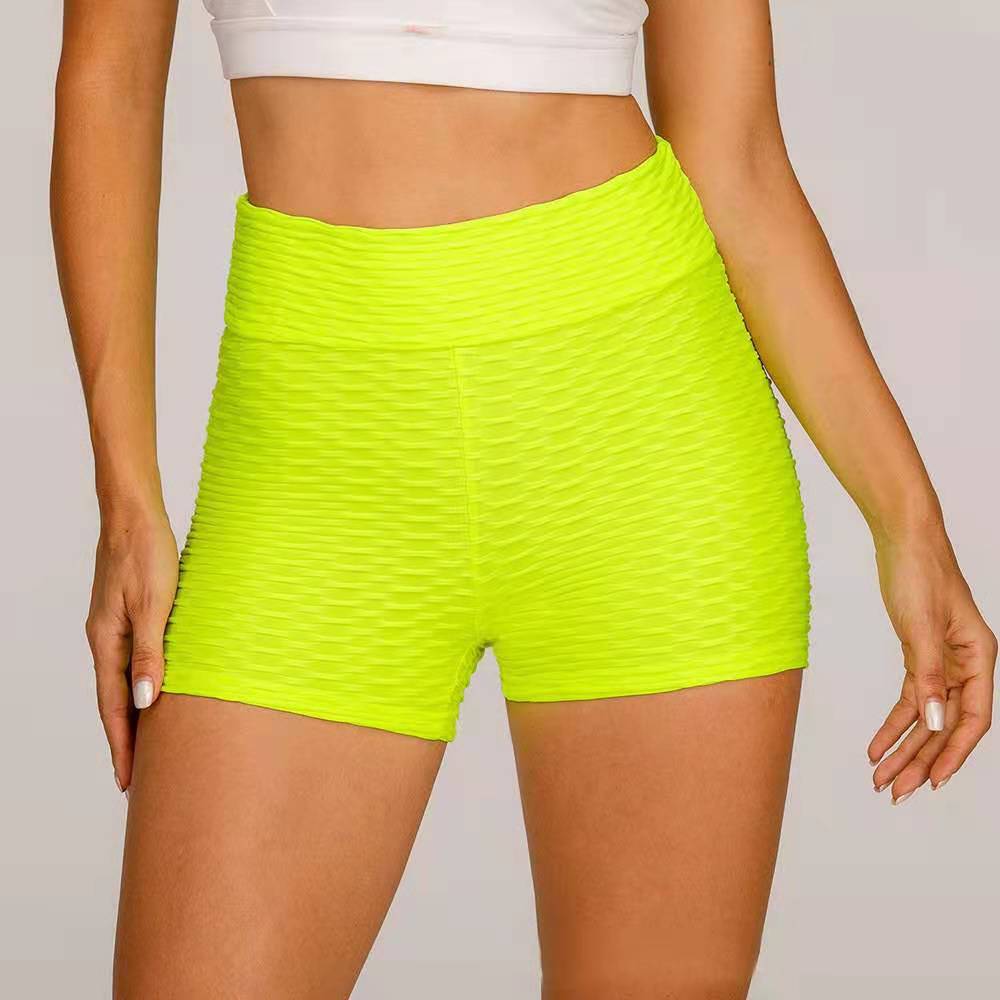 Fitness Bubble Shorts Jacquard Hip-fitting