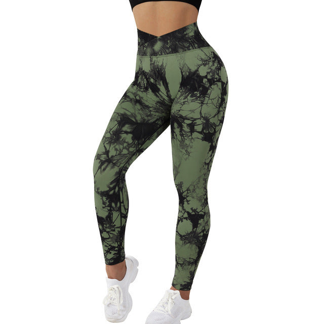 Seamless Push Up Tie Leggings