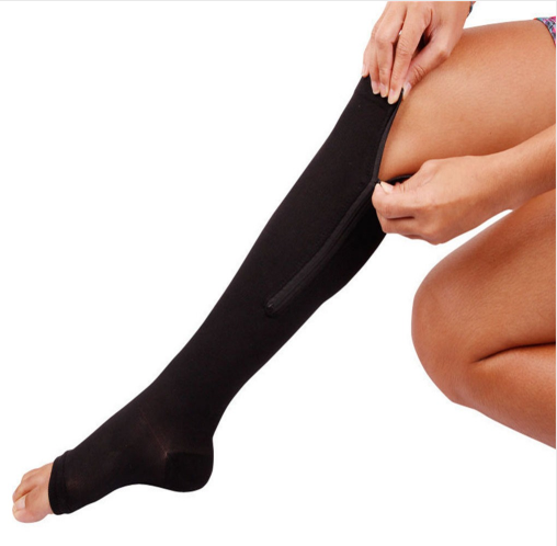 Exposed Toe Compression Socks