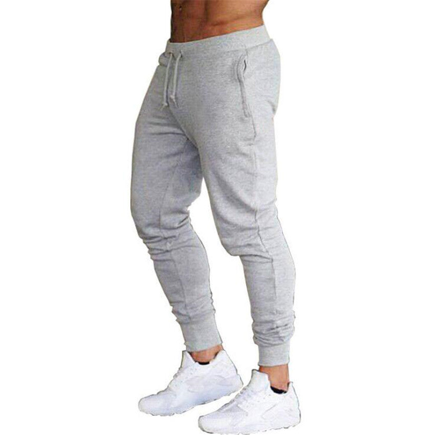 Men's Sports Pants Fitness Solid Trousers