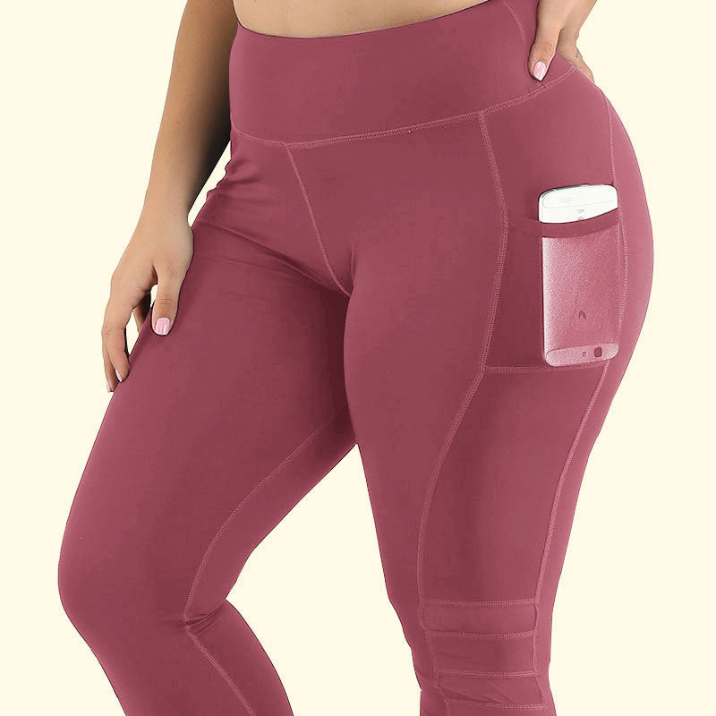 Plus Size Workout Cropped Leggings