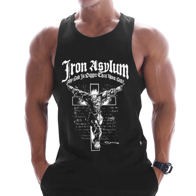 Printed Fitness Gym Workout Vest