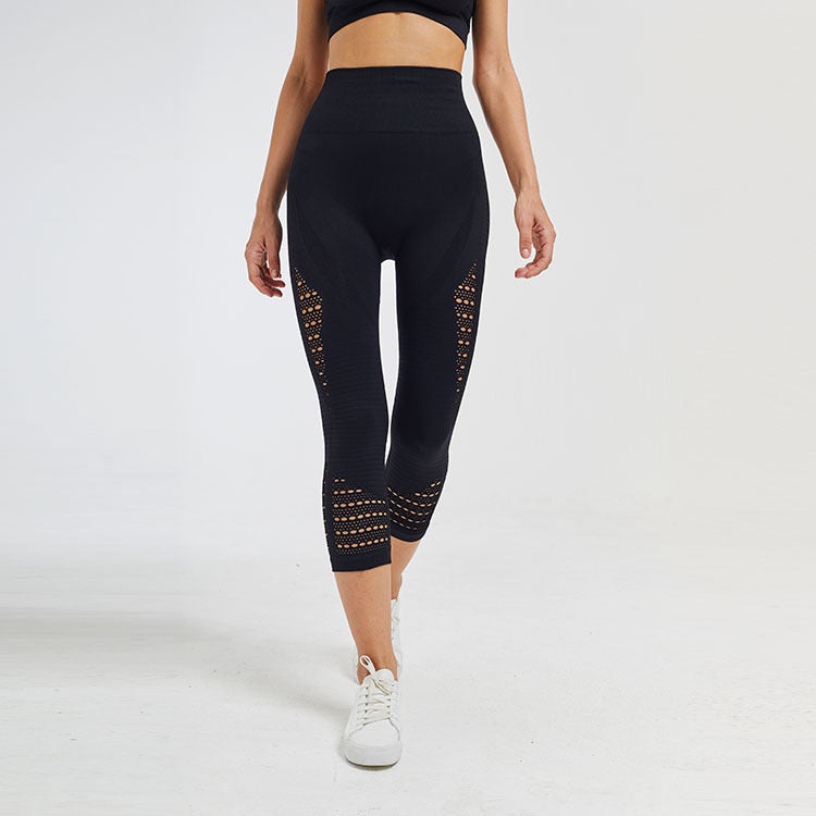 High Waist Stretch Cropped Leggings