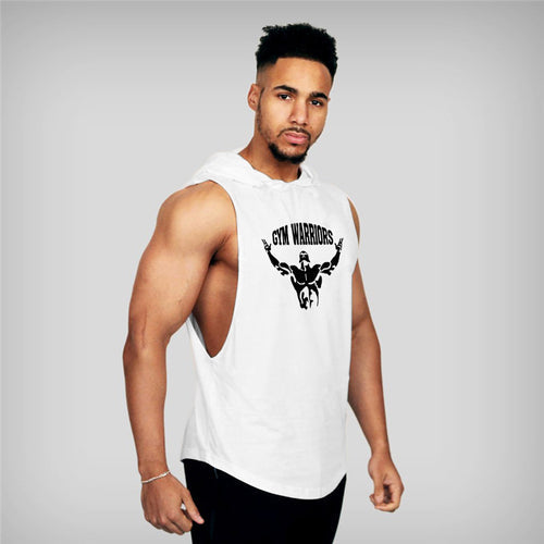 Gym Vest Hipster Sportsman Hooded